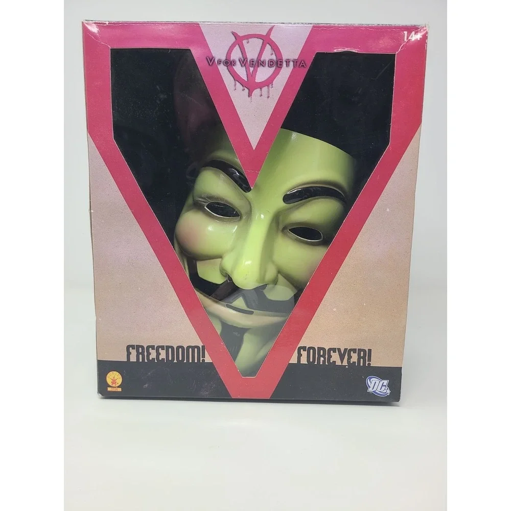 Rubie's V for Vendetta Deluxe Mask Adult Unisex One Size Beige Black